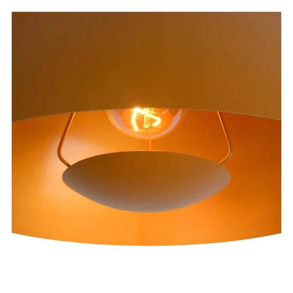 Lucide SIEMON - Pendant light - Ø 40 cm - 1xE27 - Ocher Yellow - detail 3